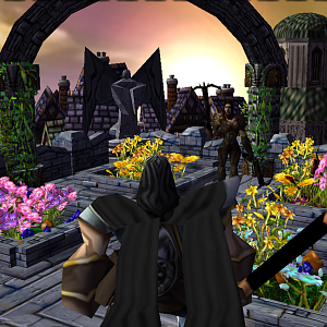 "Castle Gardens"

Lord Nicholas: I was hardly expecting our meeting to be here.
Isabel: I know that local brothels are much more to your liking the