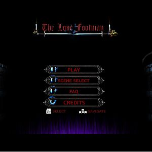The first WIP to my newly started project; the Lone Footman. 
Here one can see the main menu that displays when the map has loaded. I'm implementing