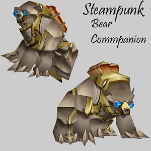 Steampunk bear companion