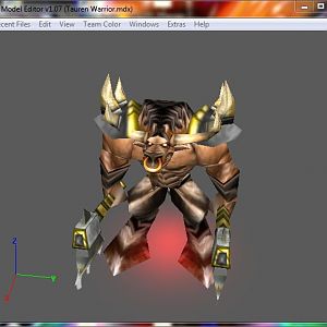 First Version of Peacehagen's requested Tauren Warrior