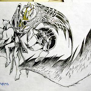 Harpy Queen
Not so many idea concept around internet for wings on foots, the only one i see is from a boss in Kinight Contract game.
But i have this