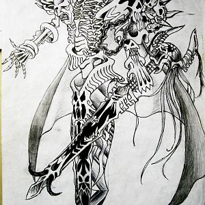 Lich
You can see my Soul Dance model come from here, a body sword!