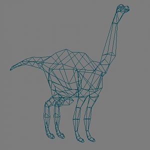 LowPolyDino(WireFrame) - Created in 3ds max 2011