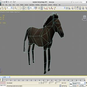 lowpoly horse