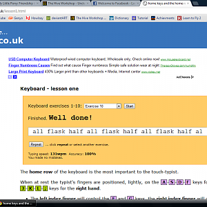 Dunno why i typed "al" even though the test was finished,but anyway,got 131 WPM