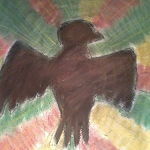 "The Cocoa Bird"

A deity for kind weed smokers we made up while we were high, and since we made a fan page for it on facebook (On danish: https://w