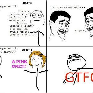 boys and girls with computer