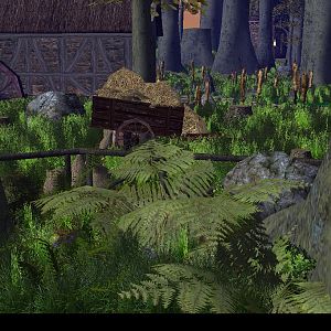 this is my first terrain I made with the B2M map. it's a mill next to an river and a forrest. hope you guys like it :D