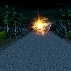 The Orb of Devestation and its lane towards both Crystal of Power.