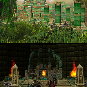 "The Lost Temple of Dreamers"

Seer Krzark'an: Behold human. You are the first of your kind to see the Temple. 
Darius Lanster: So far you held you