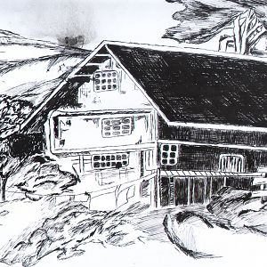 House (Chinese Ink)
