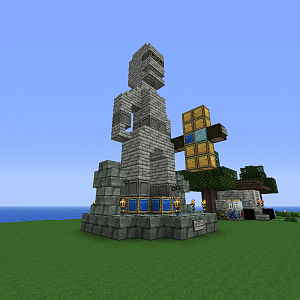 Statue to Stgram12
This is the statue to the admin in the server i play on, i made :)
Today i called him to see it and he said "yeey!", flew around