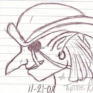 Portait of a troll pirate.
