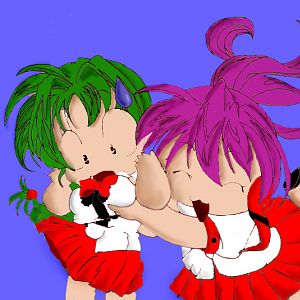 Squiggy's Chibi Boobsqueeze colored & Shadowed!