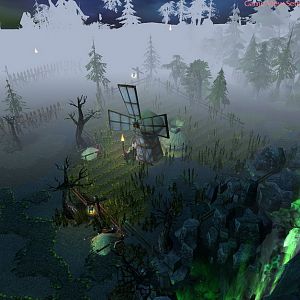 Farm on the edge of a rift.