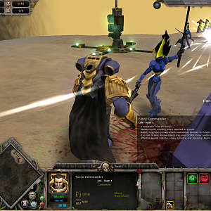 A Unfair fight.

A lone man against a buncha Eldar. Stinks to be him.