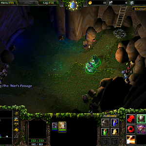 In Game screenshot of the very unfinished thief's passage