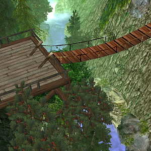 Bridge over the Gorge - This is an updated screenshot with higher quality doodads