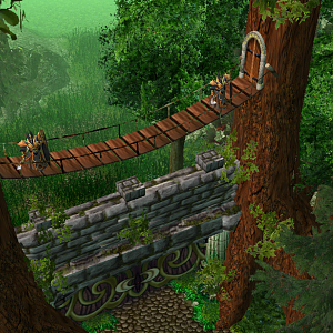 The gate at the Western edge of the forest