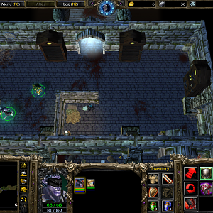 The lever opens a secret room where the necromancer performs his dark rituals