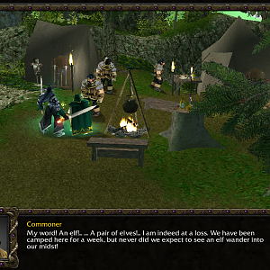 An example some dialog when getting a new quest