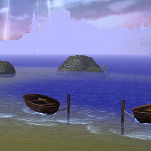 A picture of the Palenthos Shoreline looking toward the Golden City