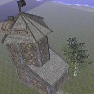 A watch tower that I recently created that will be enterable.