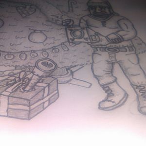Concept Art Contest  
Christmas Eve   
WiP 6

BernKastel: *Observes the area from inside of a present*