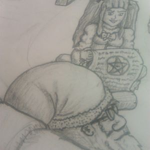 Concept Art Contest  
Christmas Eve   
WiP 14

BernKastel: "I noticed, you were there again."
Amargaard: "What? where?"
BernKastel: "In the high