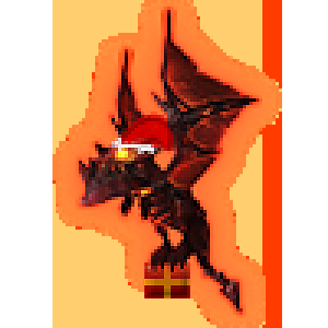 The Gift dragon, like a stork - just with good presents.