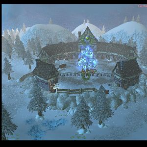 The Magic of Christmas - Santa's Workshop built around the magical northern pine tree.