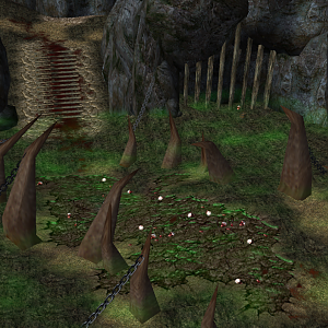Deep in a secret passage a beast lies dead after years of tormented imprisonment.