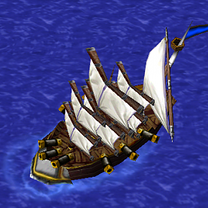 WarCraft II - Human Battleship

Description:

Battleships are massive naval units with great firepower, commonly used by the nation of Kul Tiras,