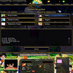 Characters information.