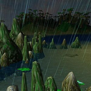 The terrain will be on a large island, where players will have to gather stuffs at the chests hidden around the map.