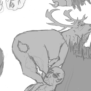Ralle is escaping from something..