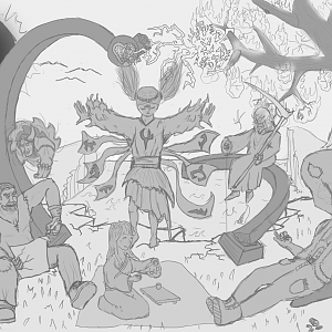 Final entry for the Mania concept art contest.
Find all the references :)