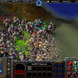 A human group getting overwhelmed by an Undead group.