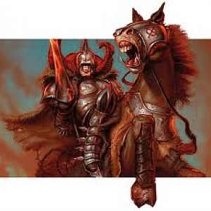 Blood knight, scanned and added onto