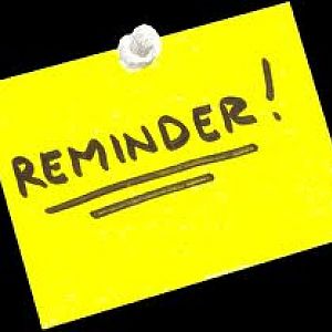 Reminder !