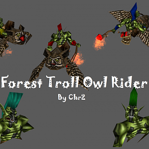 Forest Troll Owl Rider