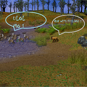 Lion hunting gazzelle
