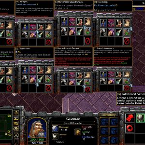 When you press A or click the former attack button you get a tab with many useful actions for your Hero... According to latest version Movement Speed
