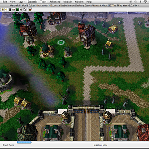Gilneas - Don't ask me why I added that road.  I liked making Gilneas due to the wide variety of doodads I could use and the curious blend of dark doo