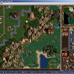 Now bounty2 captured his castle back. It looked like the game predicted the recapture xD. But see now here! The castle at the right is a fortress alth