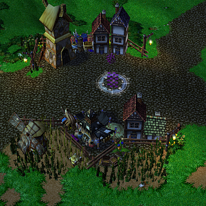 Highhall, one of several captureable tradingposts. Also provides a global buff for your units.