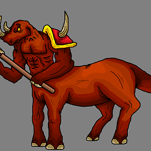 the concept art of my salamanderman centaur :) !!