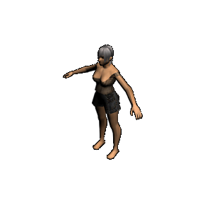 Female Model Finished!!! 
Woohoo!
+Custom Hair
+Cloth
2388 Polys