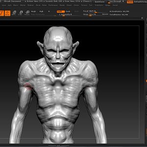 Random Zbrush Sculpt of a demon.