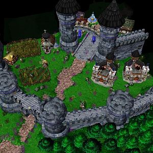 The castle being protected in the first part of the trio map I'm making.